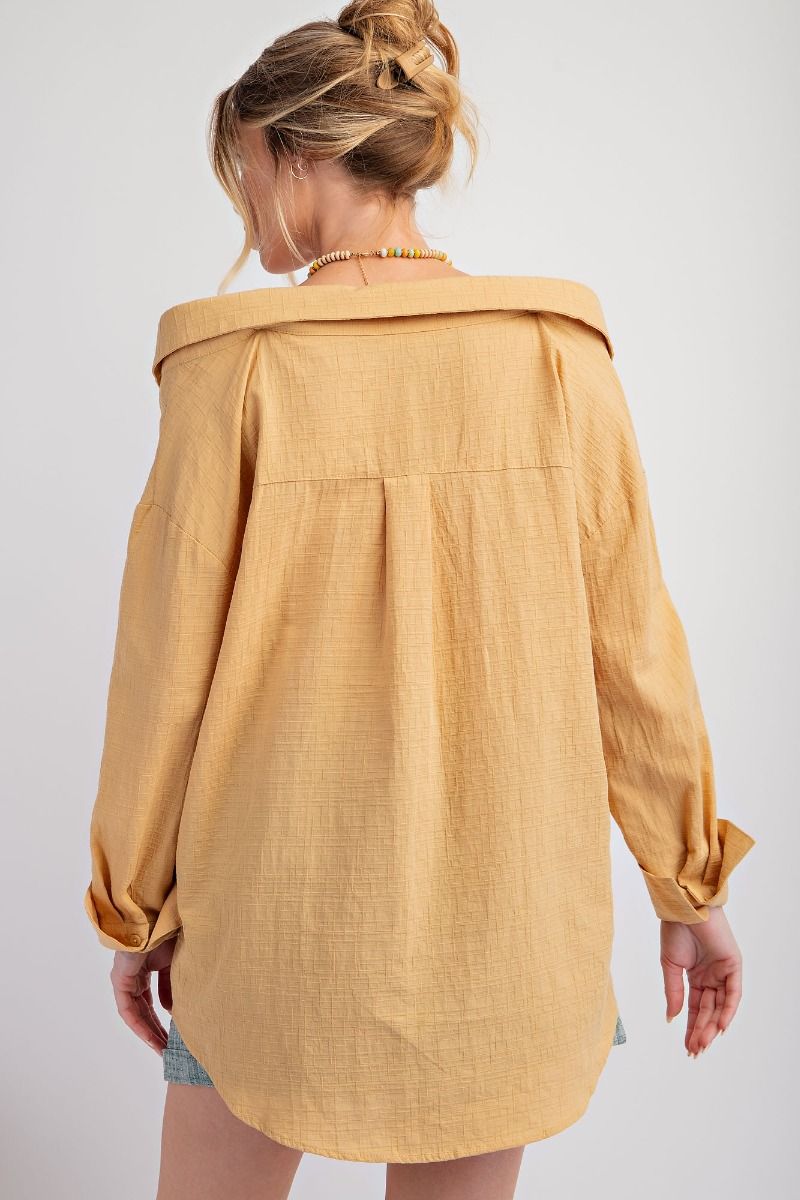 Yellow off shoulder Top