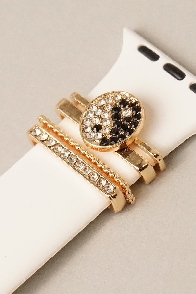Rhinestone Silicone Watch Band