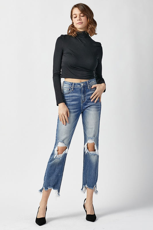 Abigail Straight Crop Jeans