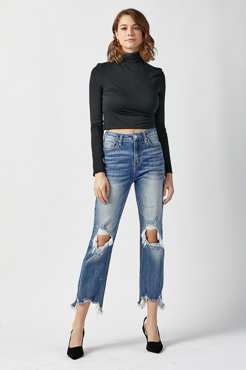 Abigail Straight Crop Jeans