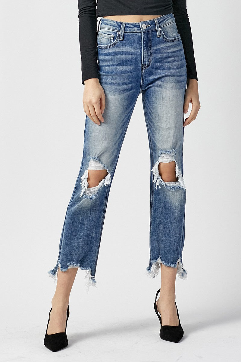 Abigail Straight Crop Jeans