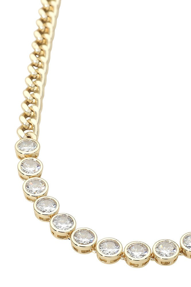CZ Bezel Station Chain