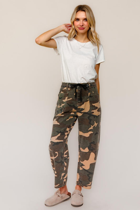 Camo Barrel Denim