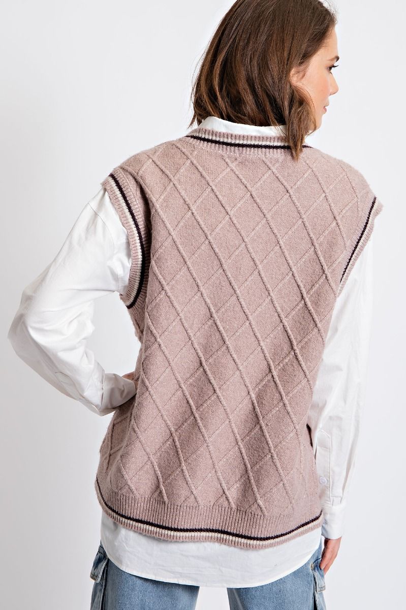 Mauve Sweater Vest