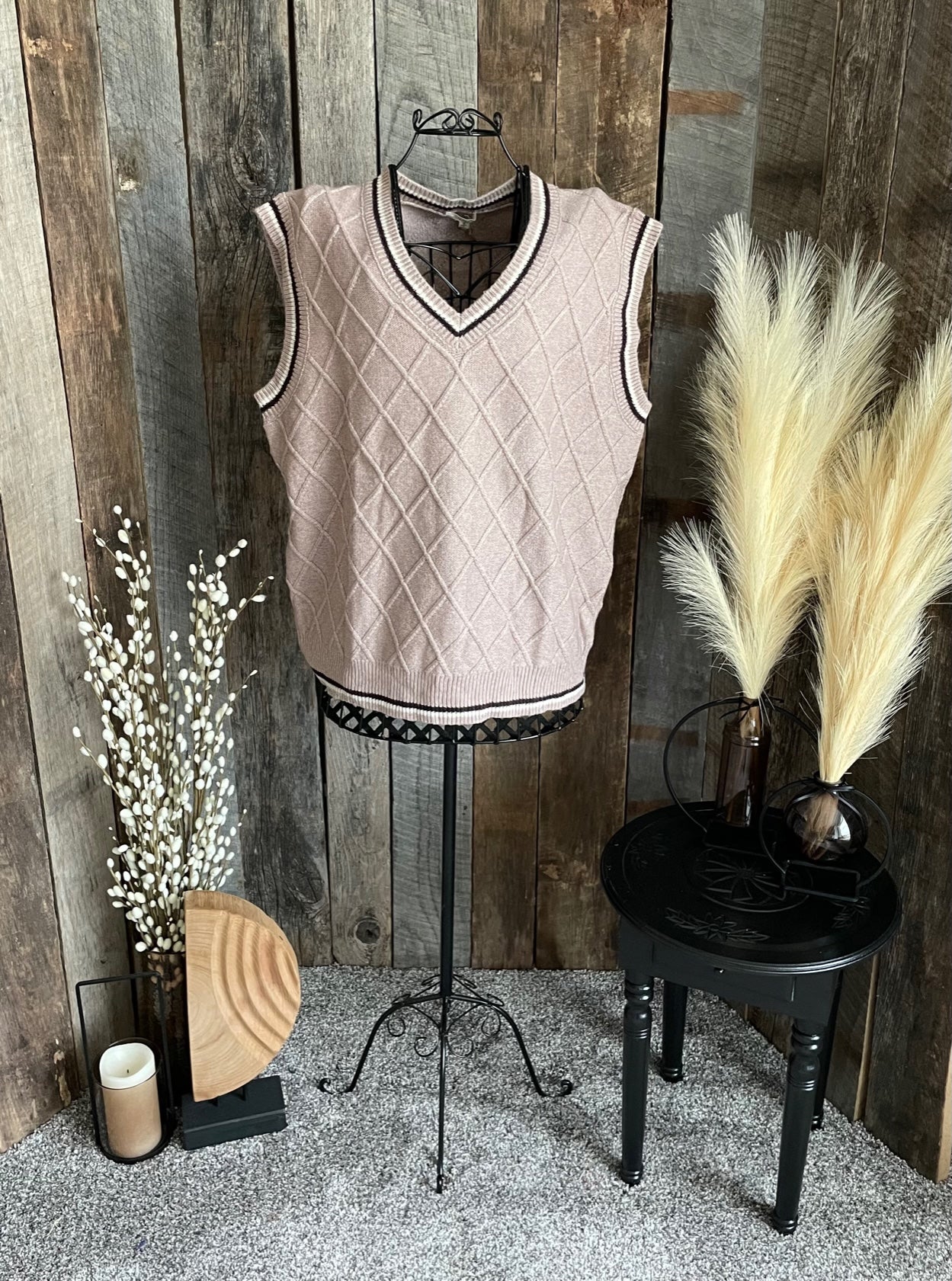 Mauve Sweater Vest