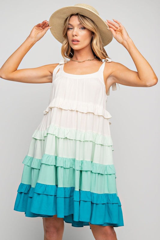 Ocean blue Ombre Dress