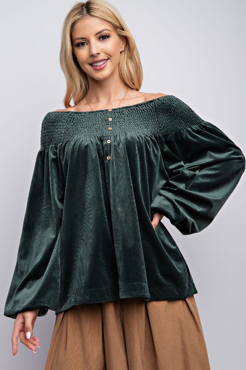 Velvet Top Hunter Green