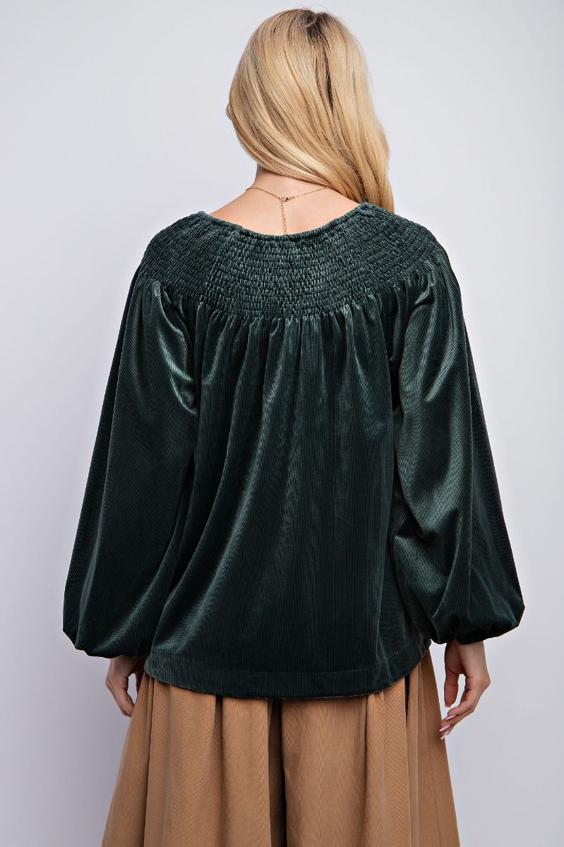 Velvet Top Hunter Green