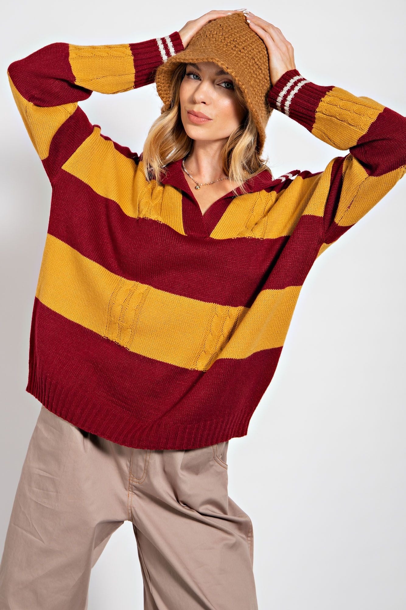 Collegiate Striped Sweater