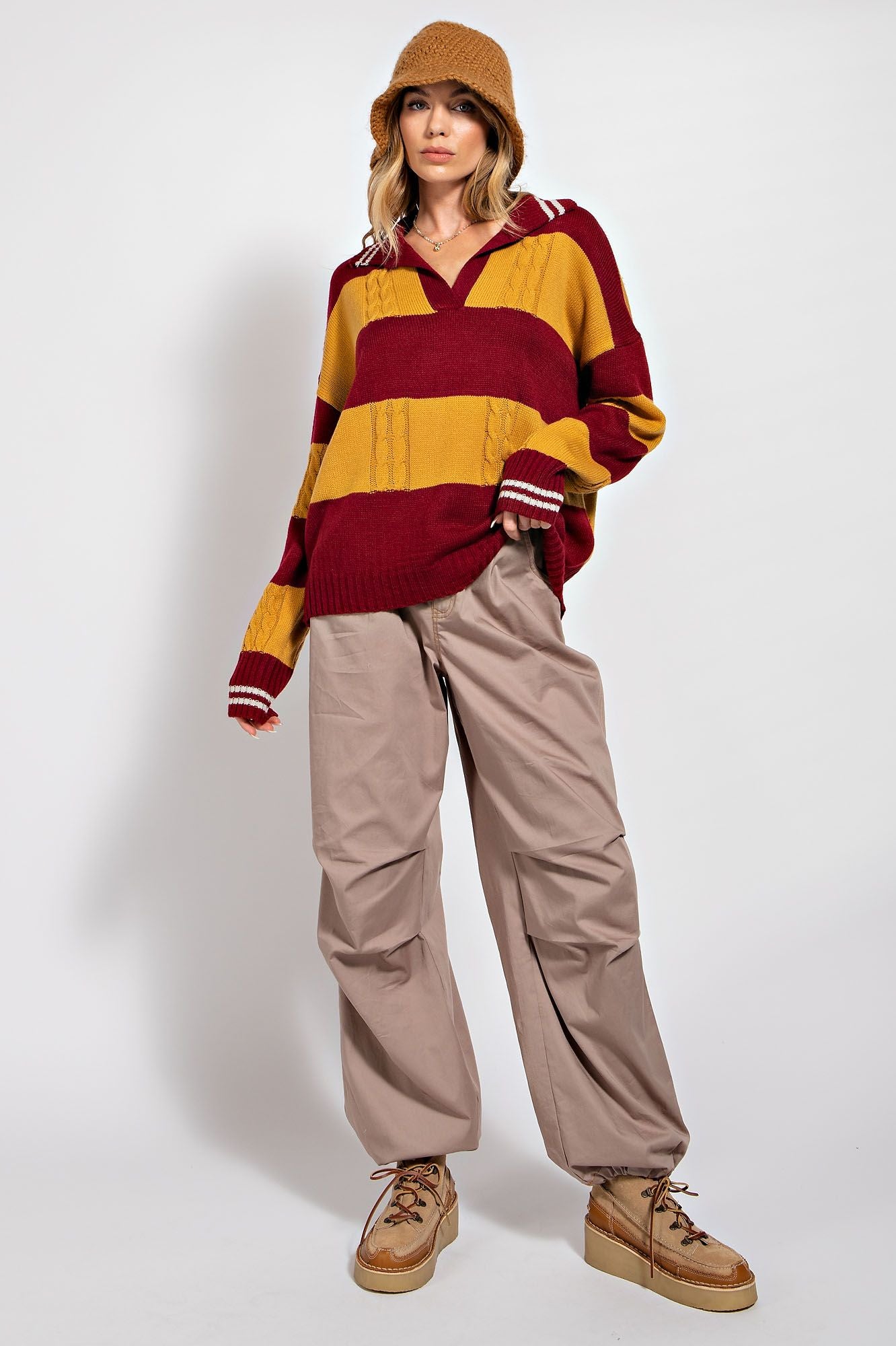 Collegiate Striped Sweater