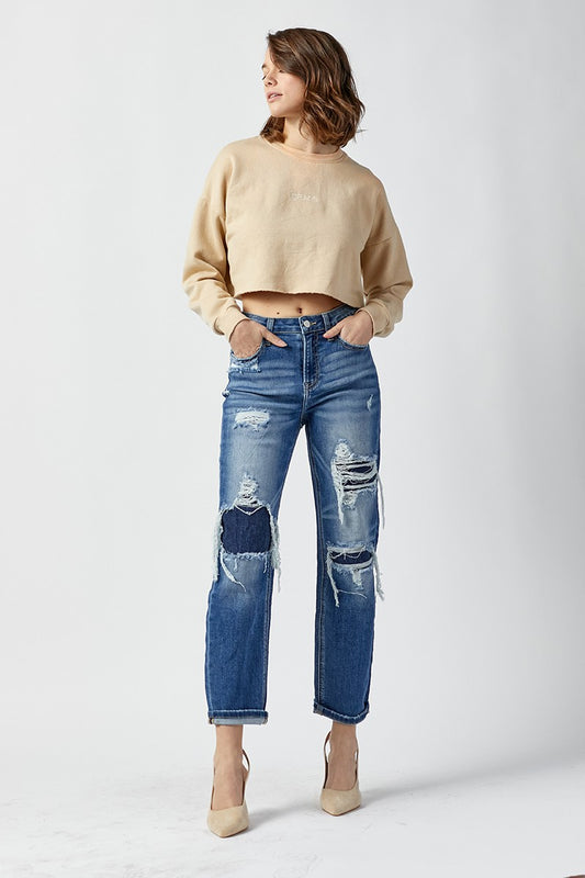 Halle High Rise Straight Jeans