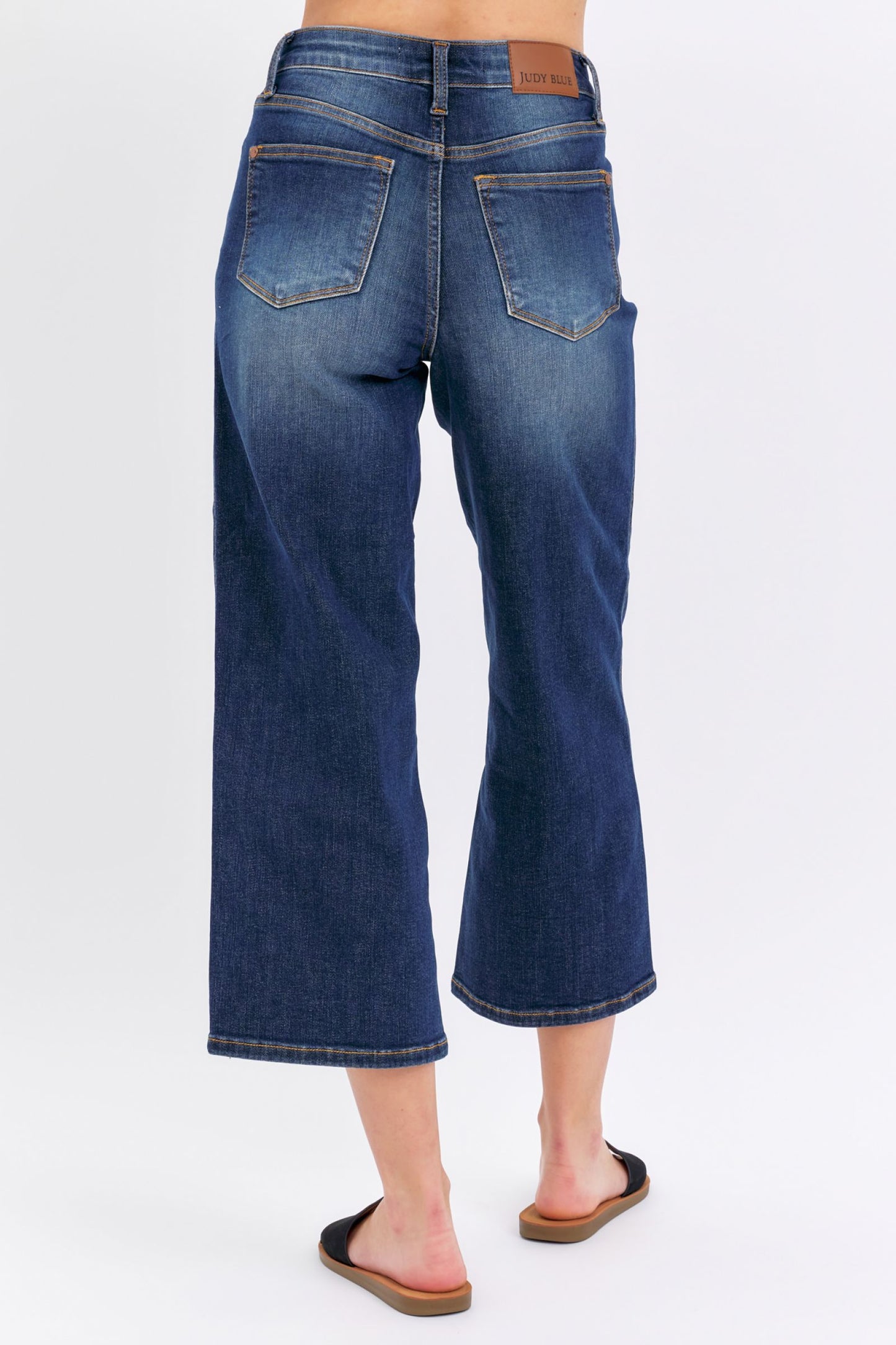 Stella Cropped Wide Leg Jeans