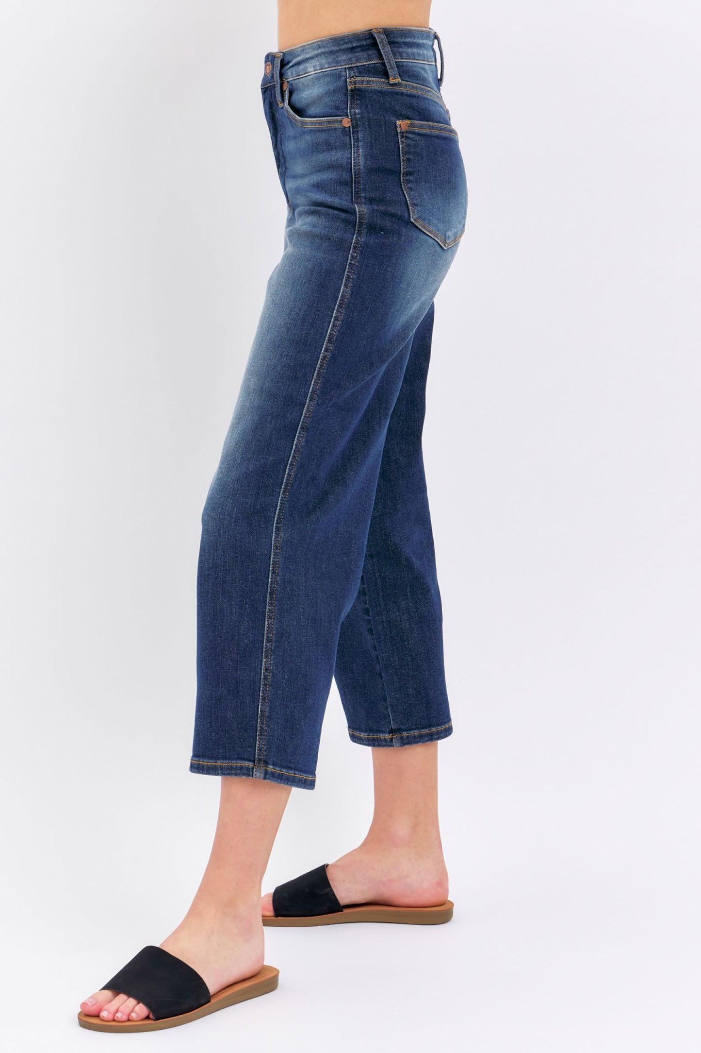 Stella Cropped Wide Leg Jeans