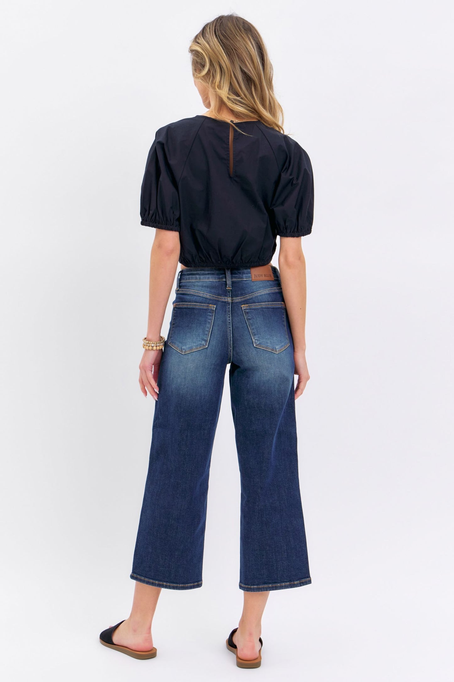 Stella Cropped Wide Leg Jeans