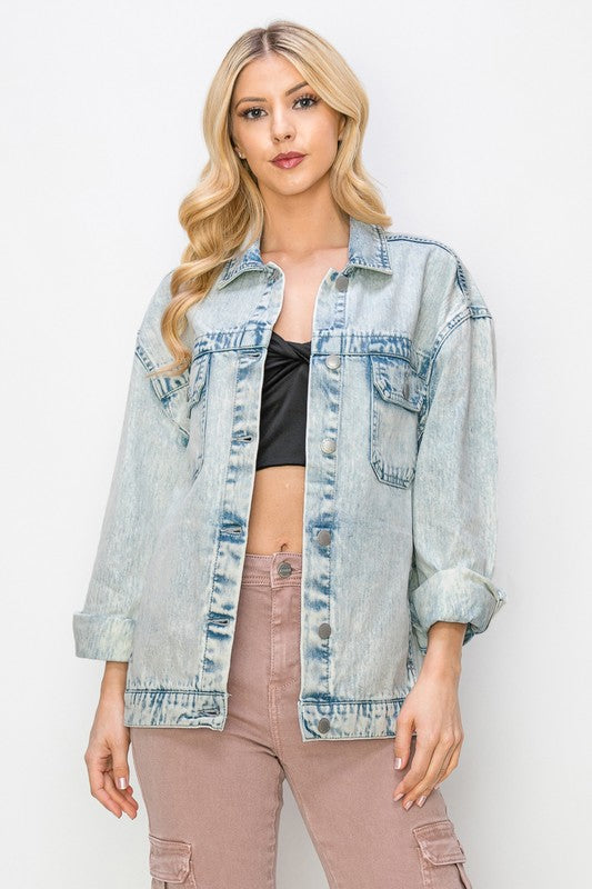 Acid Wash Jean Jacket