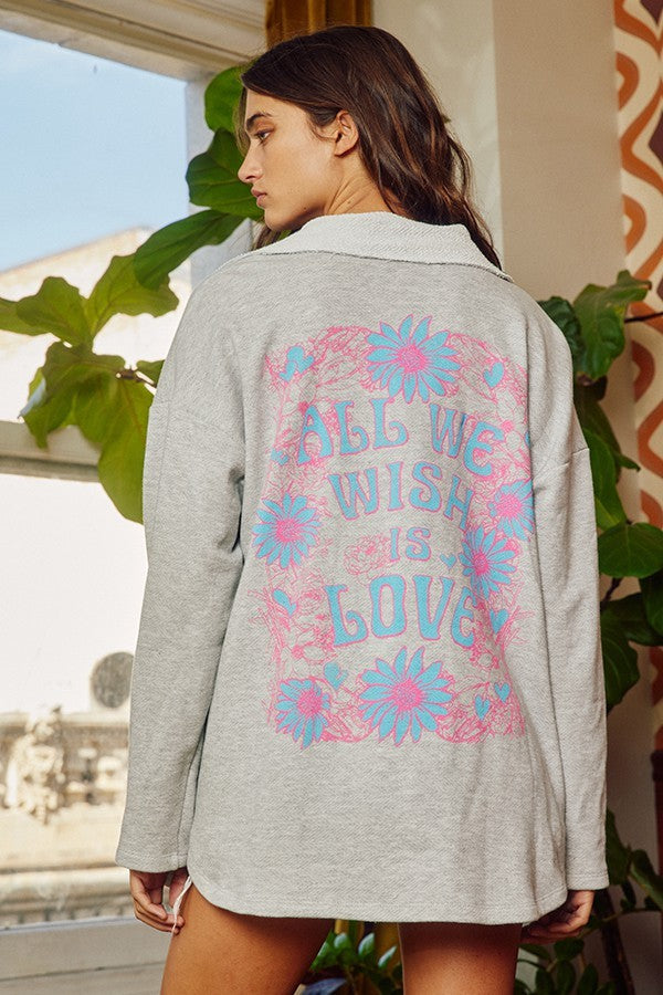 All you wish is love shacket
