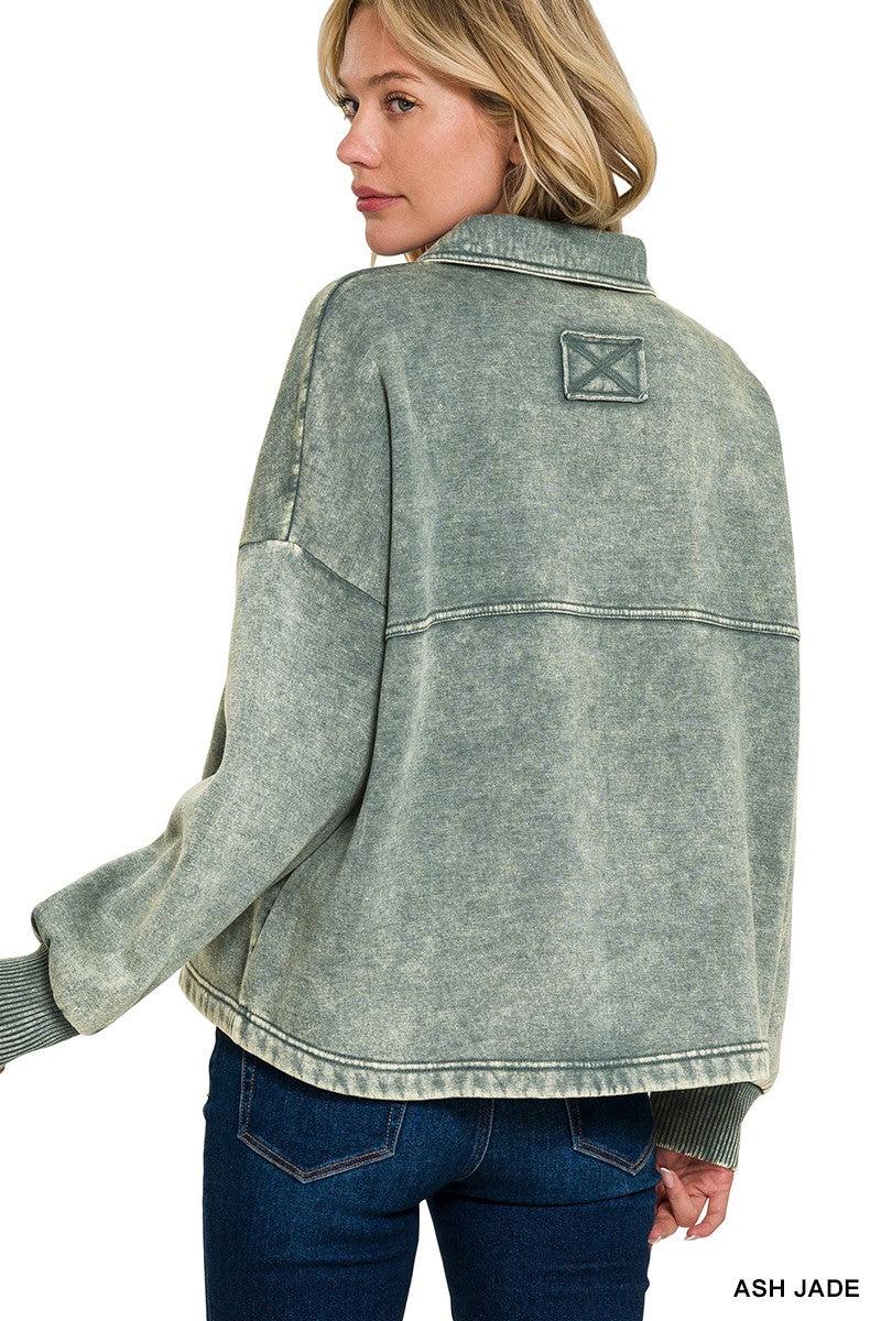 Acid Washed Shacket
