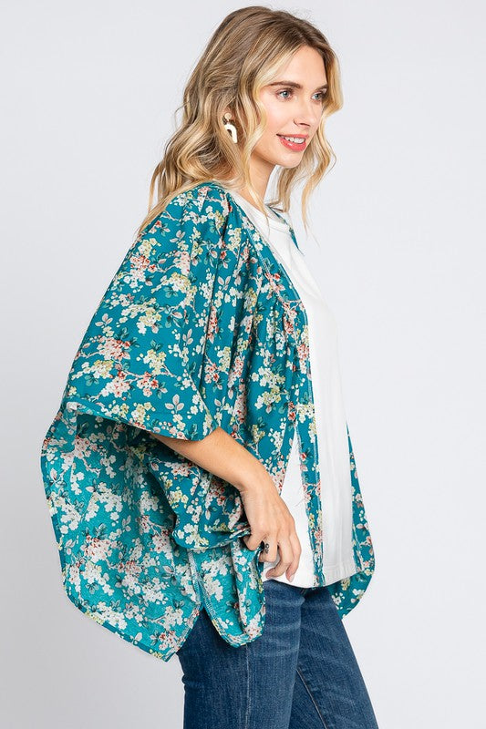 Floral Batwing Top