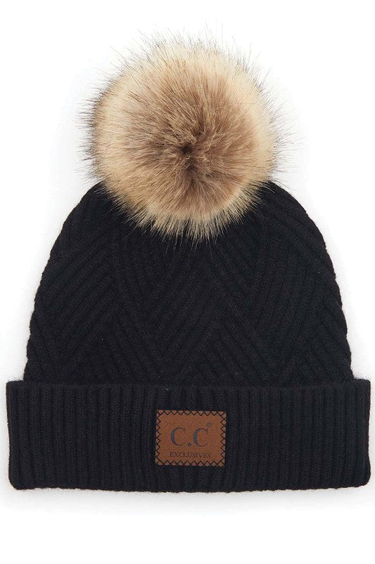 Textured Beanie Cap