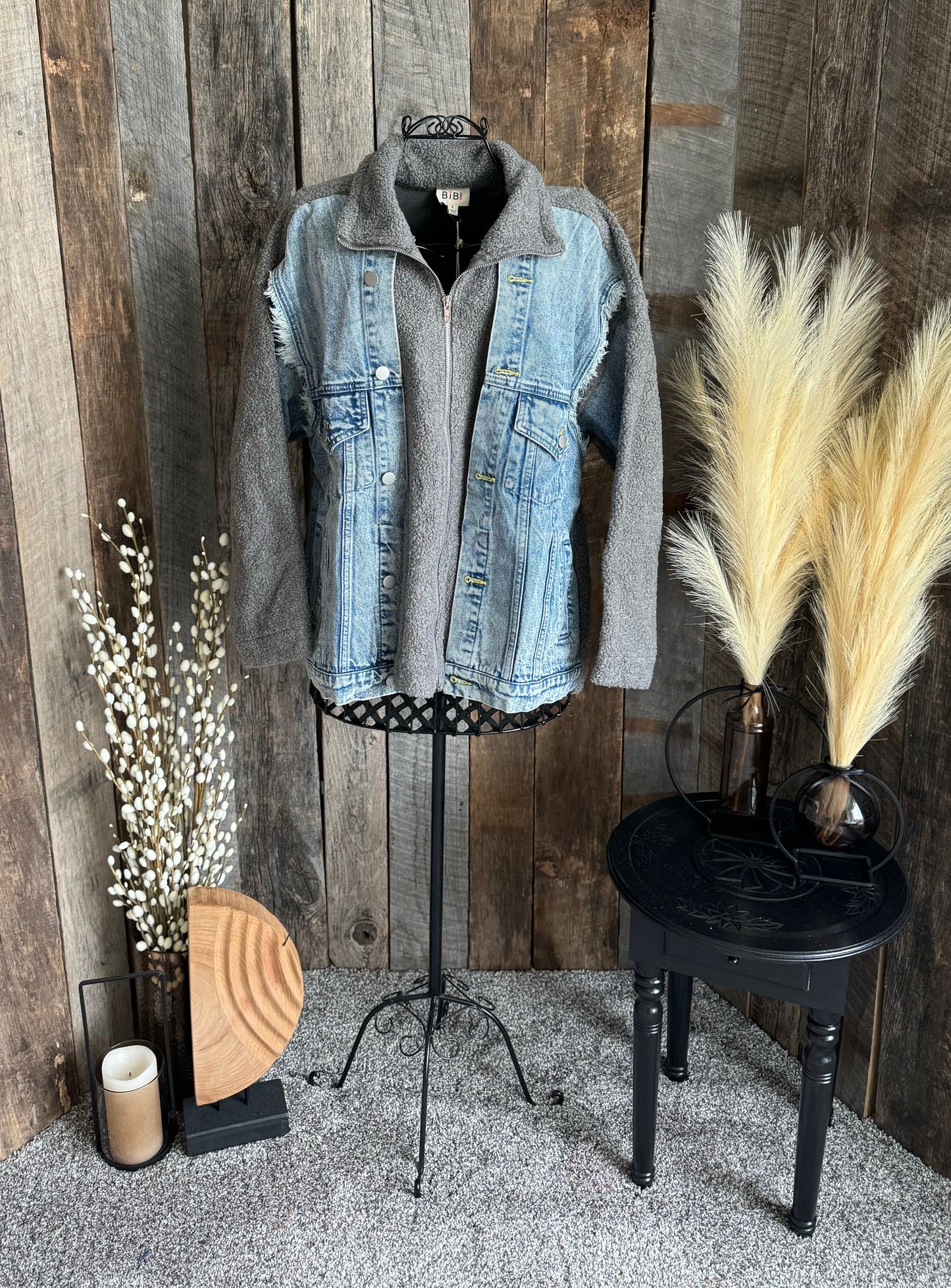 Sherpa and Denim Jacket