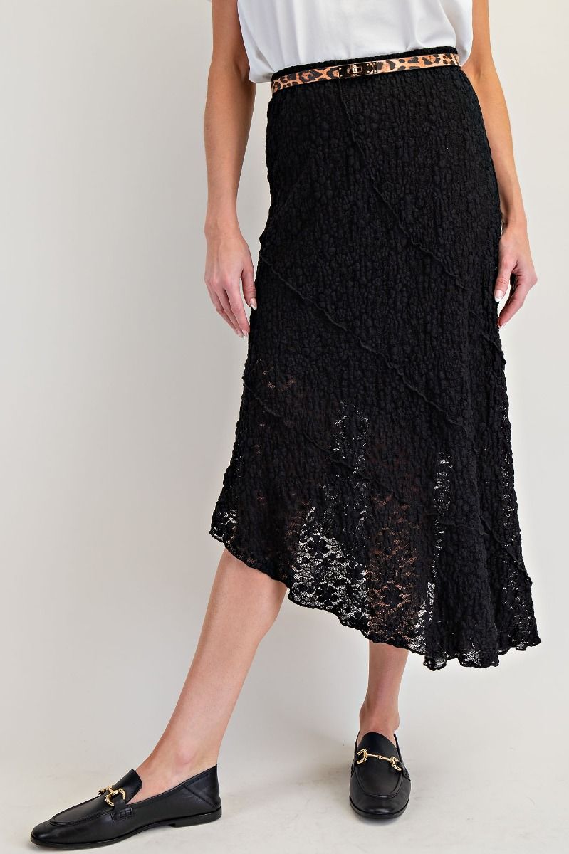 Asymmetrical Lace Skirt