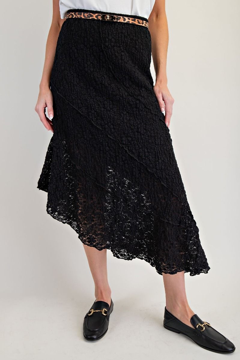 Asymmetrical Lace Skirt