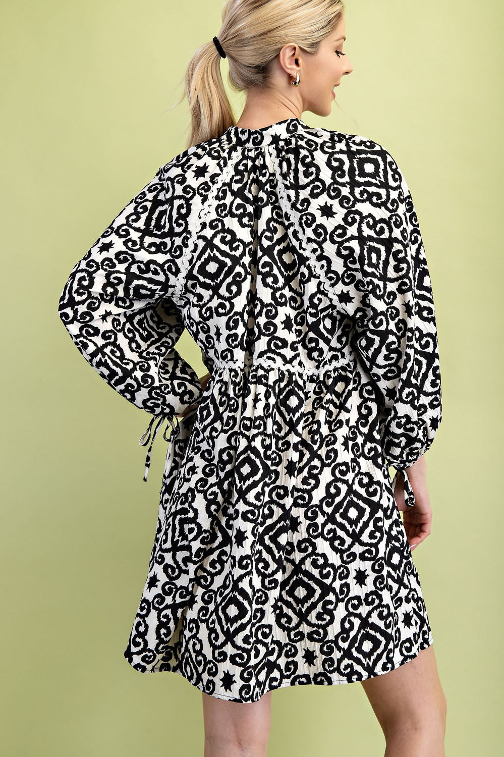 Bold Black Babydoll Dress
