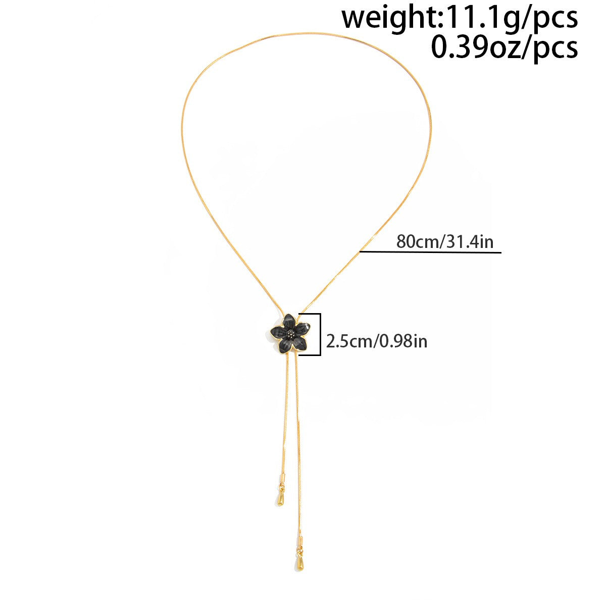 Floral Bolo Tie/ Lariat Necklaces