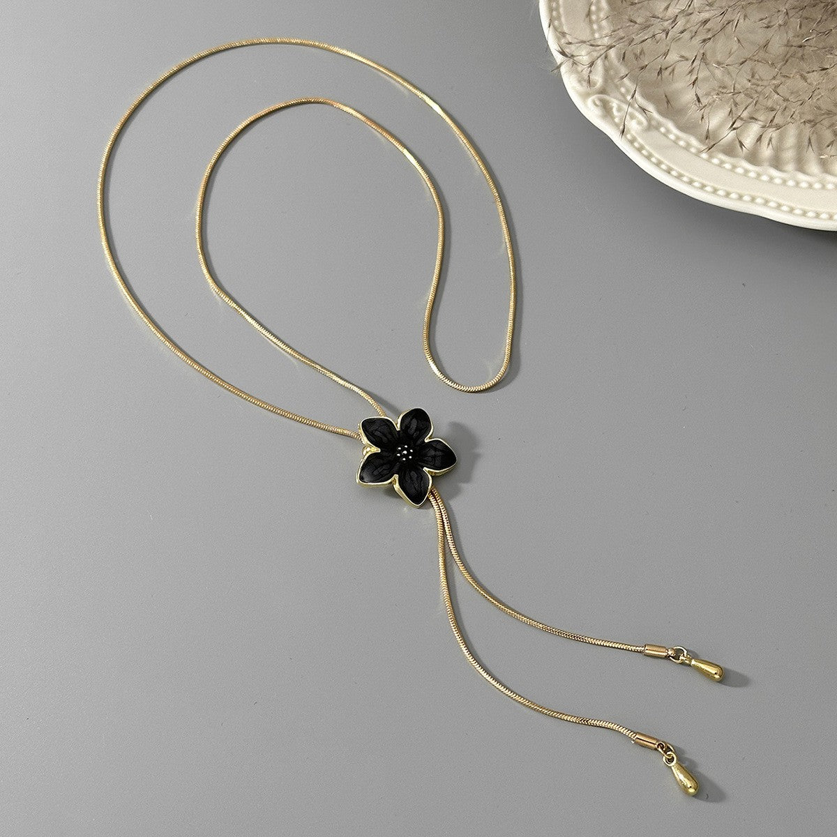 Floral Bolo Tie/ Lariat Necklaces