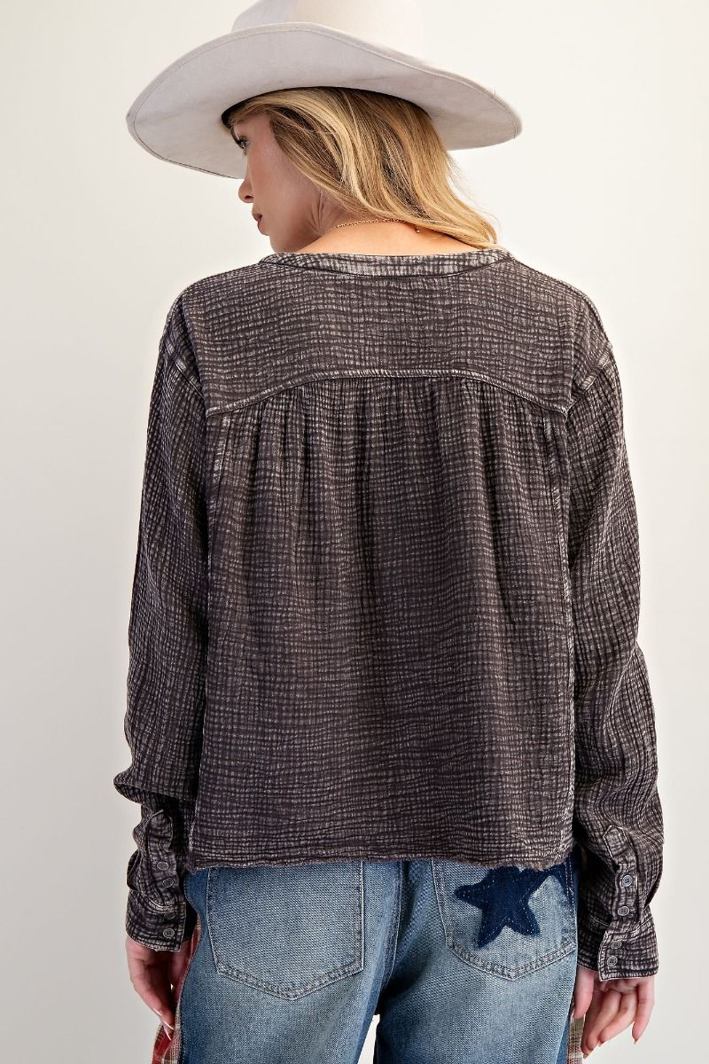 Cotton Gauze Button Down