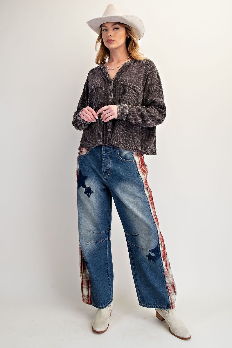 Cotton Gauze Button Down