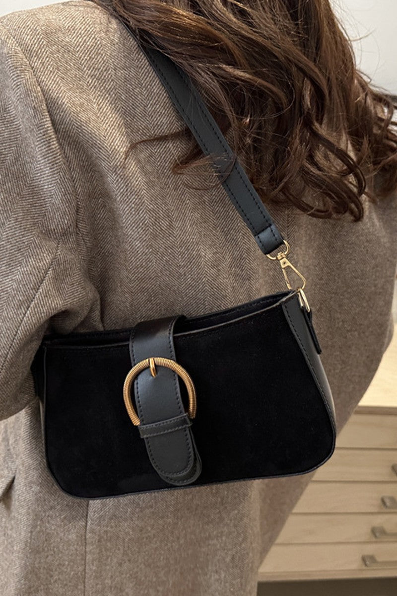 Suede Retro Bucket Bag