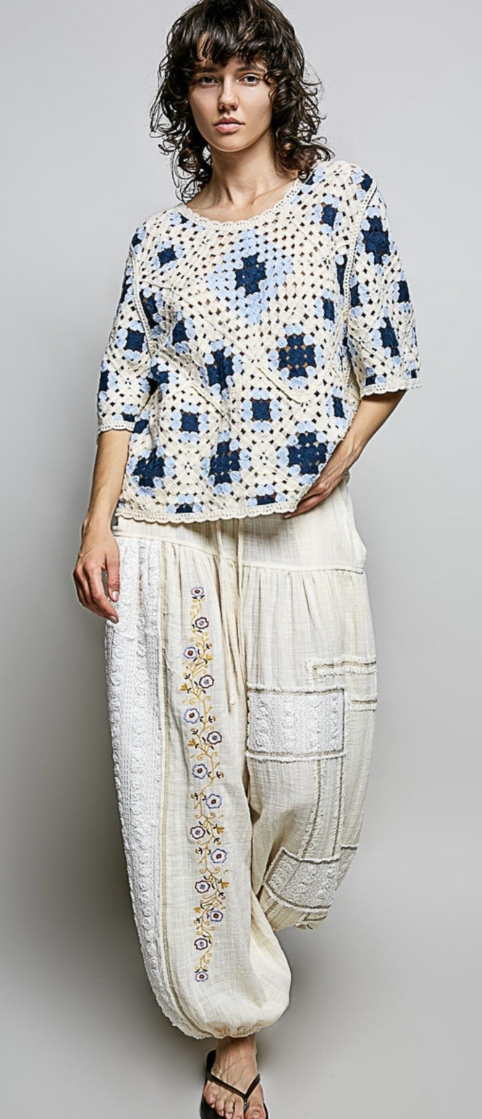 Two Tone Crochet Sweater