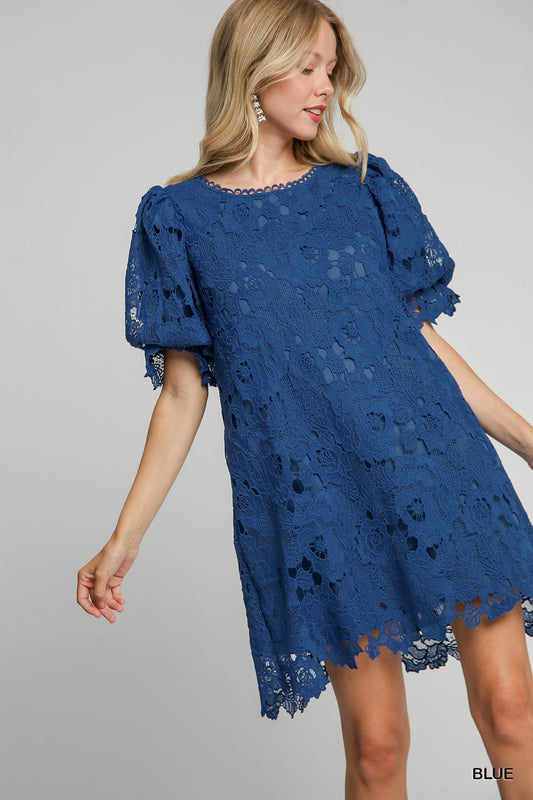 Blue Lace Dress