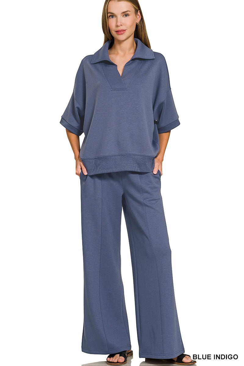 Collared shirt and pant set