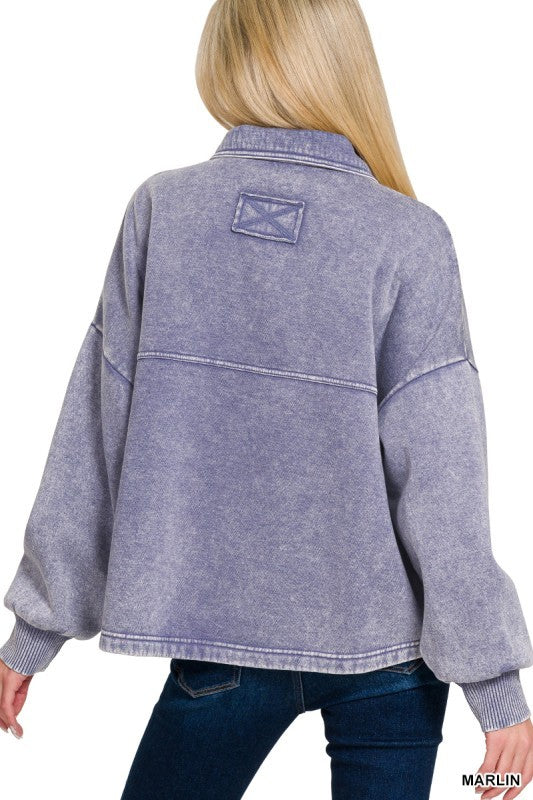 Acid Washed Shacket