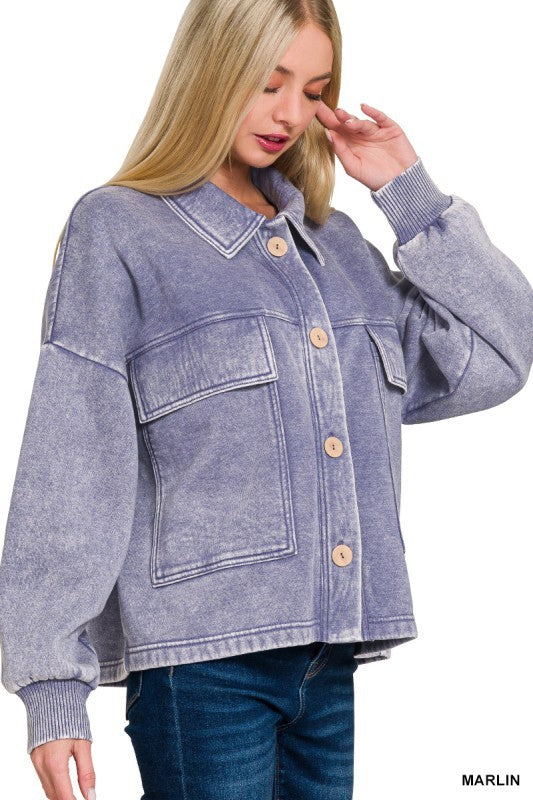 Acid Washed Shacket