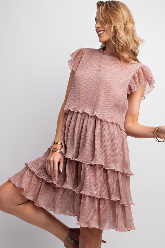 Ruffled Sparkle Party Dress