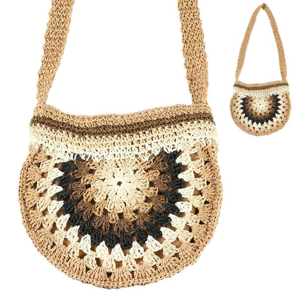 Boho Crossbody Woven Bag