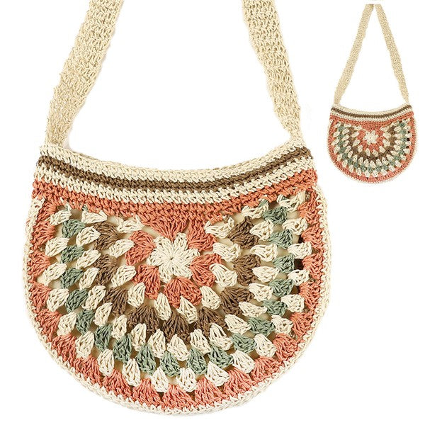 Boho Crossbody Woven Bag