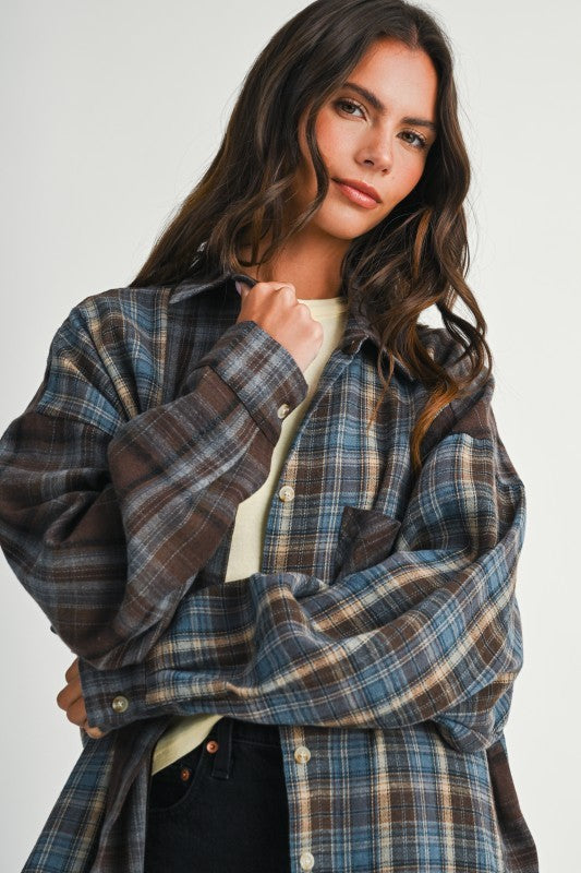 Patchwork Flannel Shirts