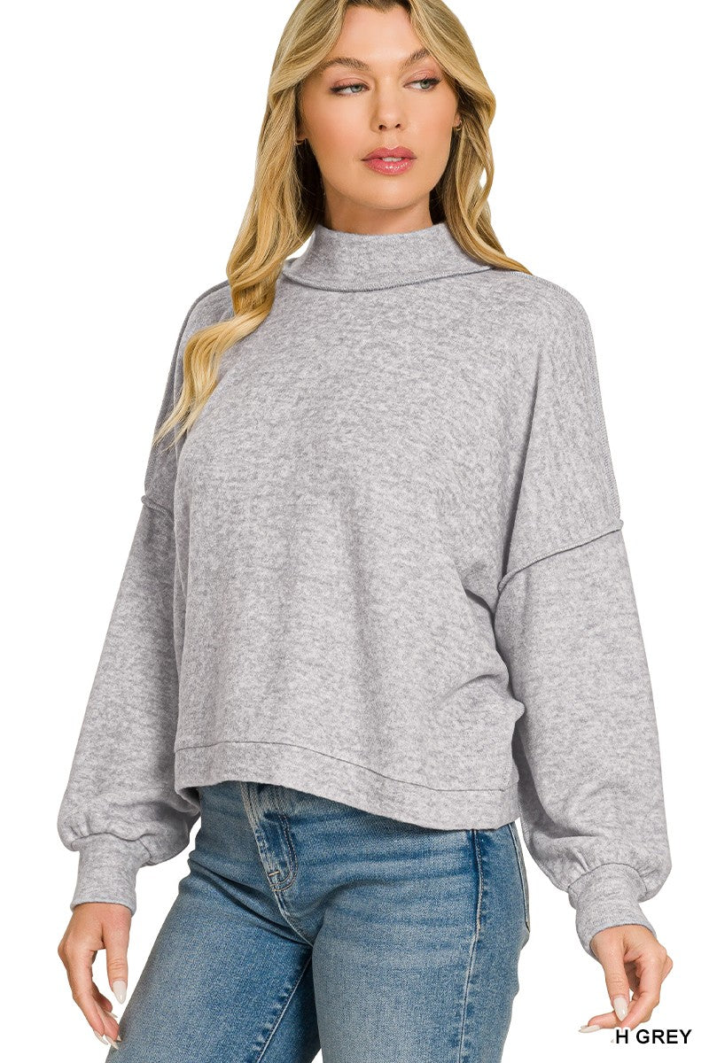 Brushed Fleece Sweater
