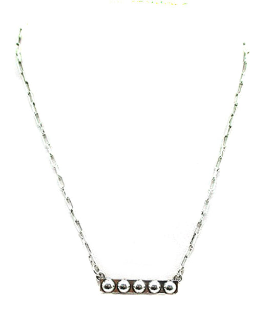 Western bubble bar necklace