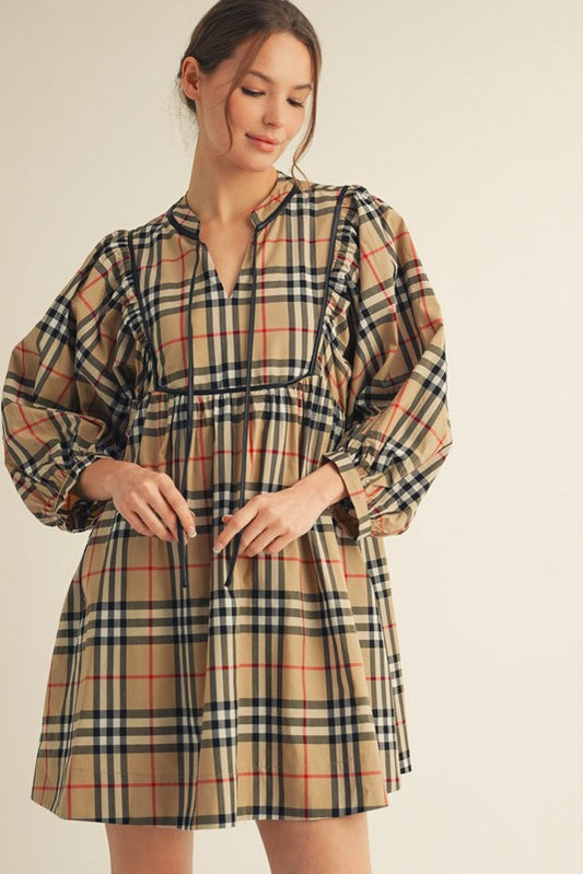 Fall Plaid Dress