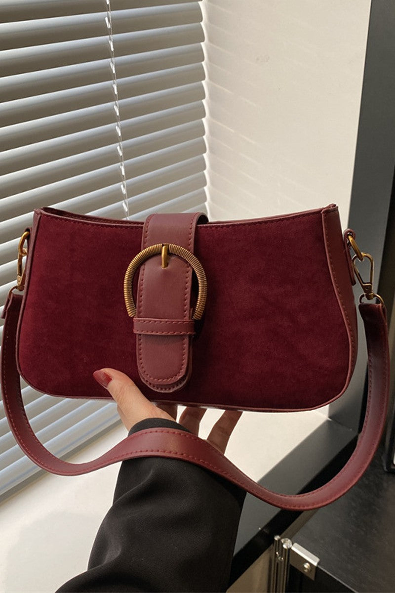 Suede Retro Bucket Bag