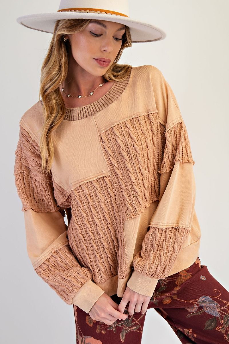 Cable knit Sweatshirt