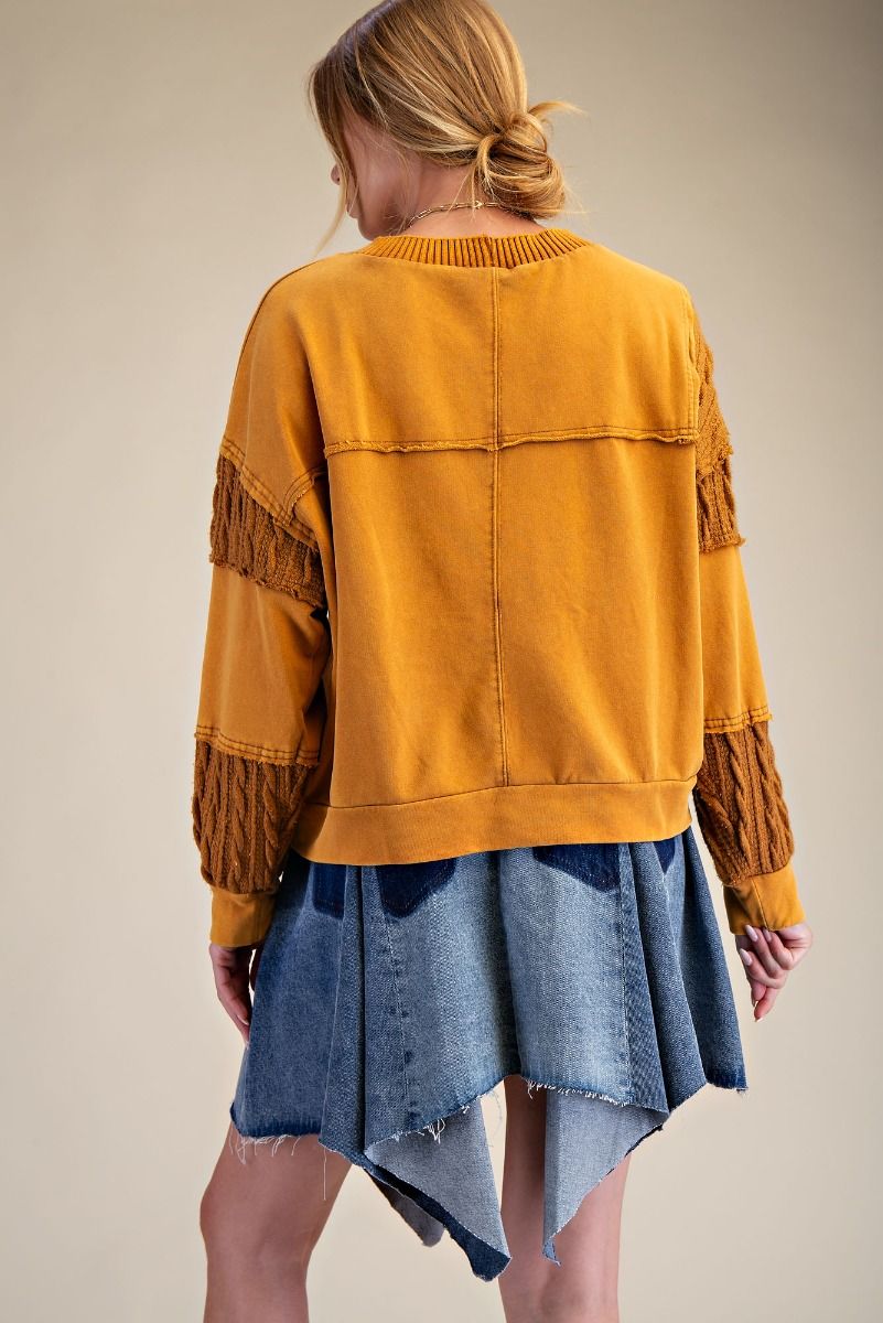 Cable knit Sweatshirt