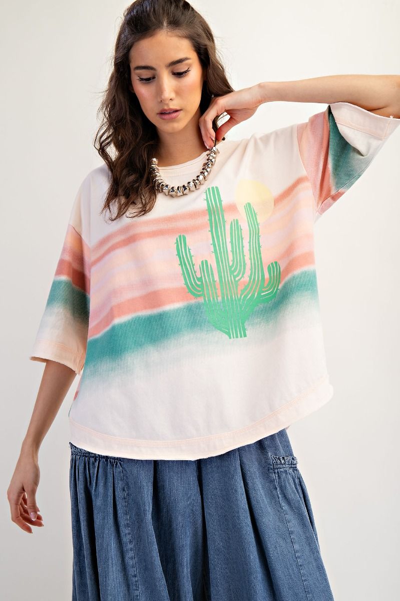 Cactus Sunset Top