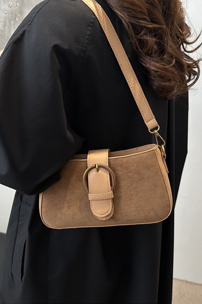 Suede Retro Bucket Bag