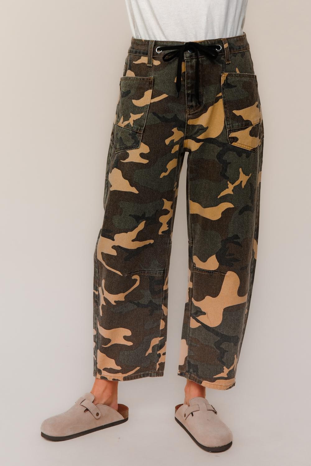 Camo Barrel Denim